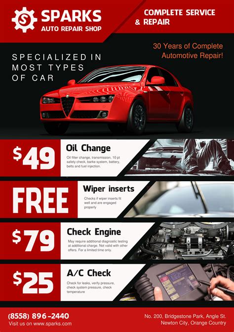 Auto Body Shop Flyer Template