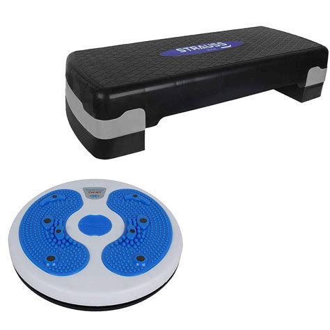 Strauss Aerobic Stepper (Black/Grey) and Tummy Twister – GlobalBees Shop