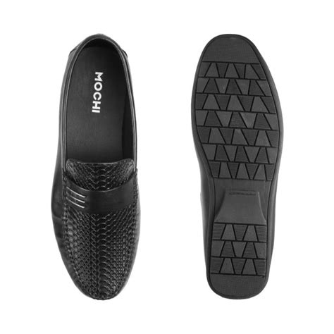 Buy Mochi Men Black Casual Loafers Online | SKU: 71-8481L-11-46 – Mochi ...