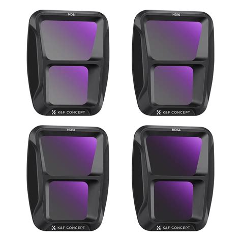 Set Di 4 Filtri ND Per DJI O4 Air Unit Pro - ND8, ND16, ND32, ND64, Per Riprese Video Aeree Fluide E Cinematografiche