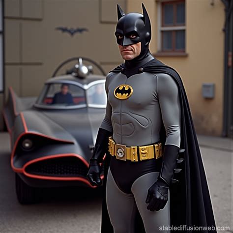 1966 Batman Actor, Adam West | Stable Diffusion Online