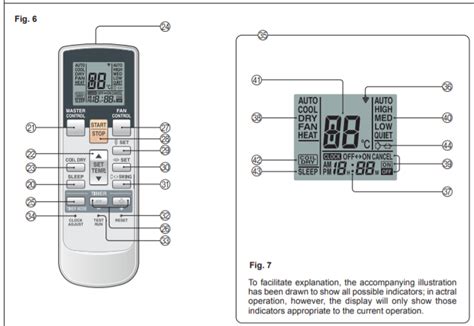 Image result for Fujitsu Remote Control Manual