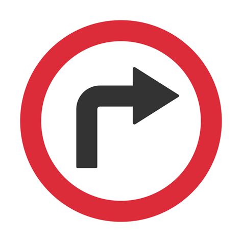 Right turn, traffic sign, warning, warning sign icon - Download on ...
