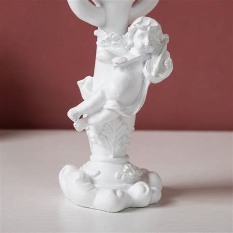 Vintage Angel Decor Showpiece With Candle Stand