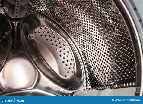 Close-up of a Washing Machine Drum with the Door Open To Dry and ...