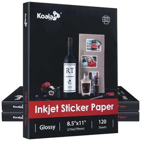 Koala paper Printable Glossy Sticker Paper for Inkjet Printer - India ...