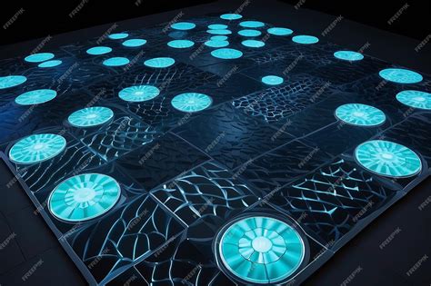 Premium Photo | Interactive LED Floor Tiles with Customizable Light ...