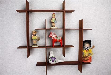 U T E E Z Wooden Wall Mount Floating Rack Shelves Wall Bracket Cabinet ...