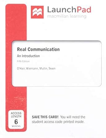 Buy Real Communication Launchpad, Six-month Access Card: An ...