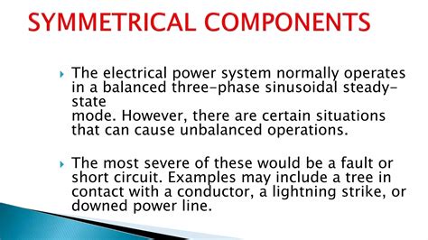 Image result for Symmetrical Components Example