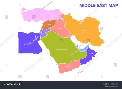 middle east map pdf