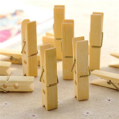Multipurpose Wooden Heavy Clip (20 Pieces) for Clothespin , Dryer, Han ...