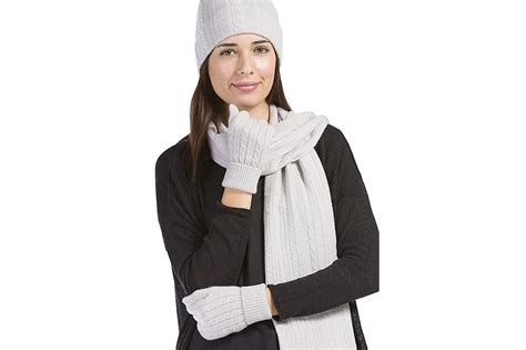 Sale > cashmere hat scarf and glove set > in stock