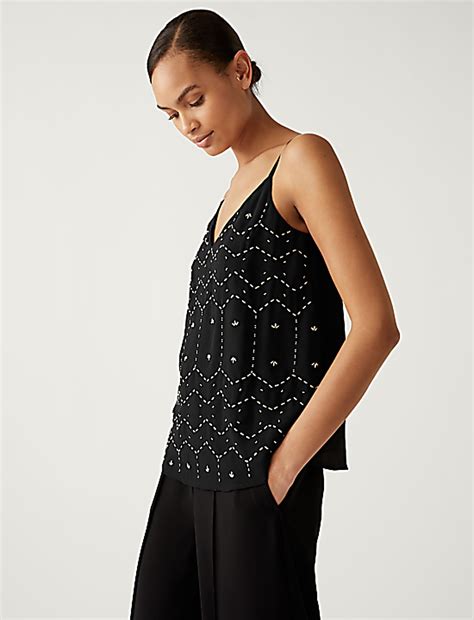Buy Embellished Cami Top at Marks & Spencer