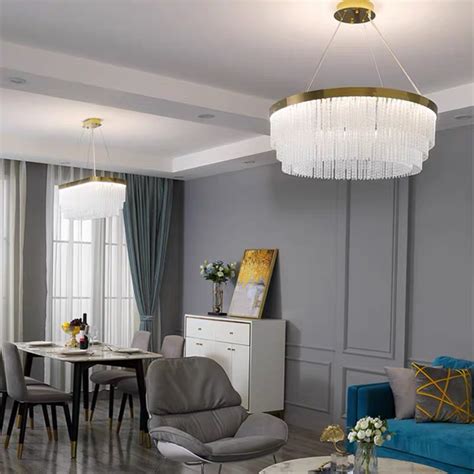 美式水晶客厅吊灯轻奢家用大气圆形餐厅灯具后现代简约吸顶卧室灯-阿里巴巴