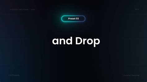 Text Presets for Davinci Resolve - Etsy