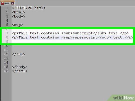 Image result for Superscript and Subscript in HTML Exercises