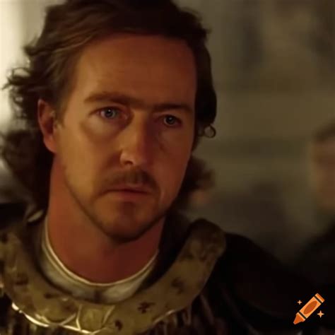 Edward norton as the leper king baldwin iv in the film kingdom of ...