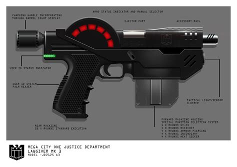 Judge Dredd - Lawgiver Mk4, Simon Lissaman | Judge dredd, Judge dread ...