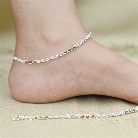 Buy Silver Anklets for Women | Silver Payal Design Online – Khushbu ...