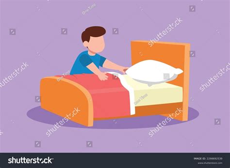 Cartoon Flat Style Drawing Adorable Little Stock Vector (Royalty Free ...