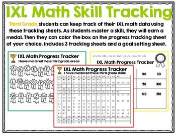 Ixl goal sheet | TPT