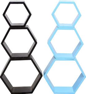 INDIAN DECOR SZY HEXAGON SHAPE DESIGN WALL RACKS TO ADD A BEAUTIFUL ...