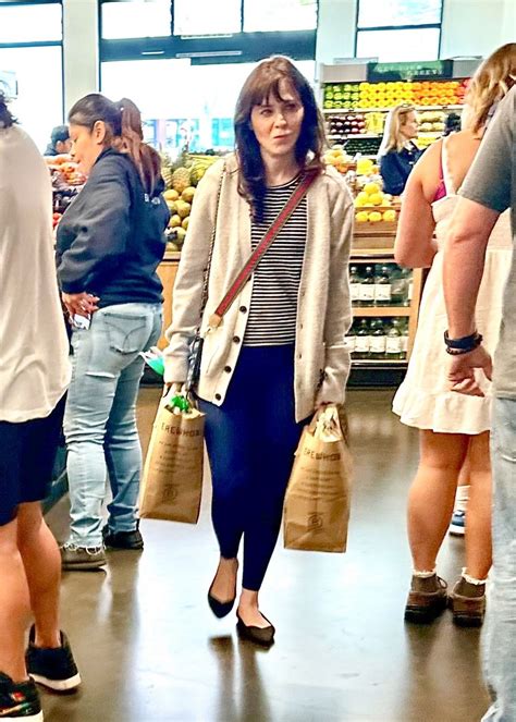 ZOOEY DESCHANEL Out for Grocery Shopping at Erewhon Market in Pacific ...