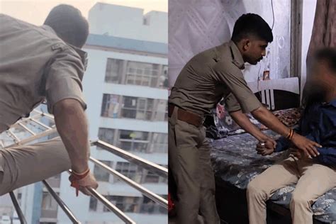 Surat cop risks life, climbs grille to save man from suicide attempt ...