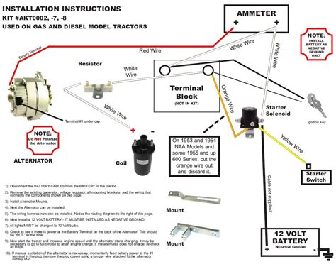 1944 2n Ford Tractor Wiring Diagram For Conversion To 12 Volt