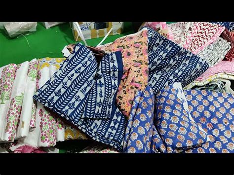 Hand Block Print Fabric - Meera Handicrafts Hand Block Printed Cotton ...