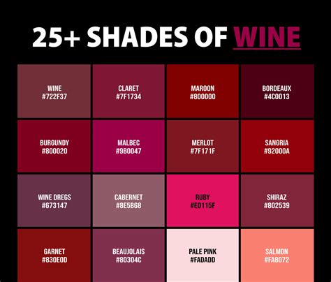 25+ Shades of Wine Color (Names, HEX, RGB & CMYK Codes) - CreativeBooster
