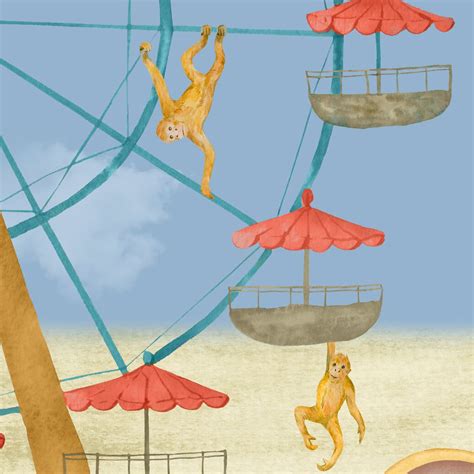 Jungle Carnival, Cute Kids Room Wallpaper | Life n Colors