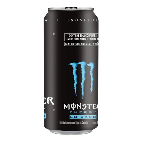 BEBIDA ENERGIZANTE MONSTER LO CARB 473 ML.