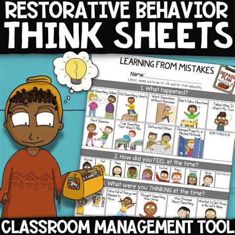 Behavior Management Worksheets Simple Classroom Management