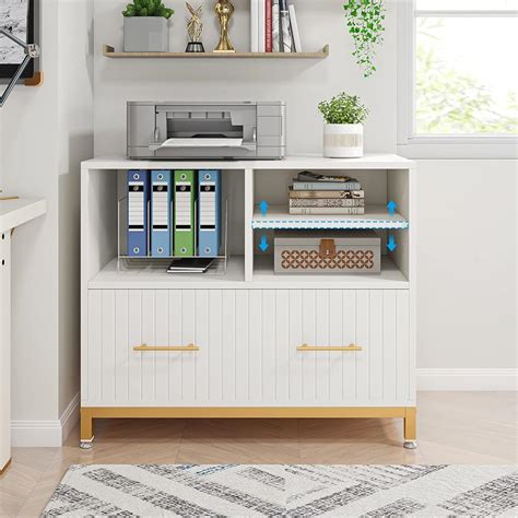 Tribesigns Lateral File Cabinet with Drawer, White India | Ubuy
