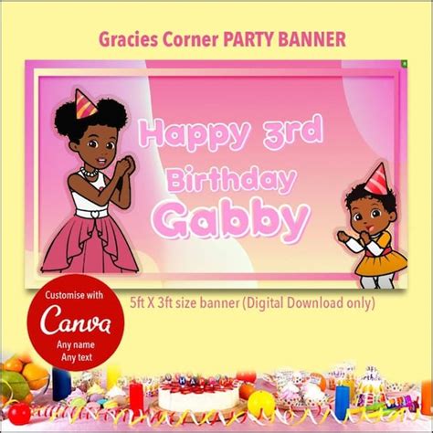 Gracies Corner Happy Birthday Back Drop - Etsy