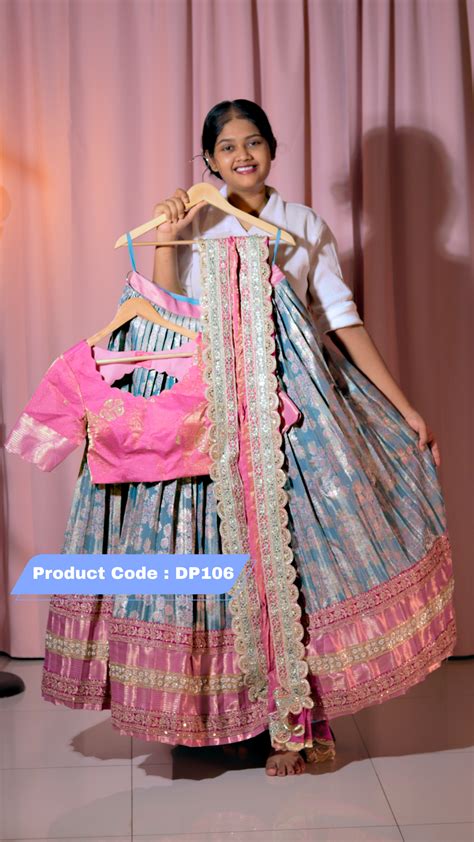 Premium Pattu Ready-Wear Half Saree – Deeprastore