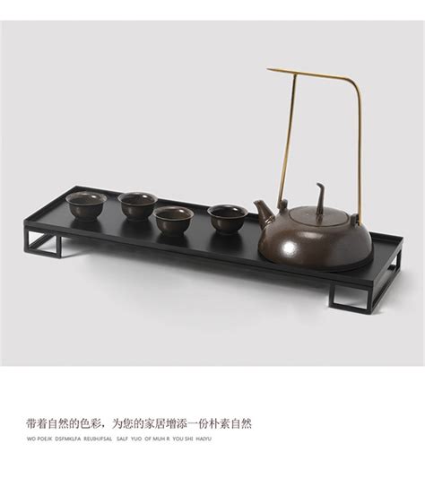 仙思图 新中式茶具套装茶室陶瓷茶壶茶杯六件套样板房间软装托盘_设计素材库免费下载-美间设计