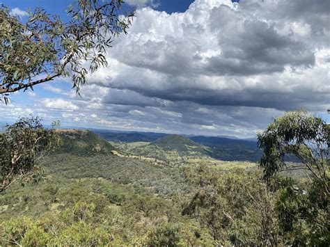 Cloudy sky view at the top of mountain at Toowoomba picnic point ...