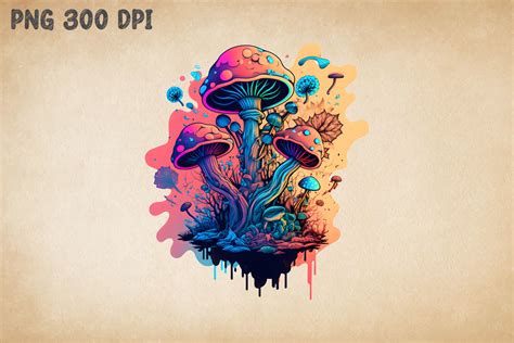 Psychedelic Mushroom Art