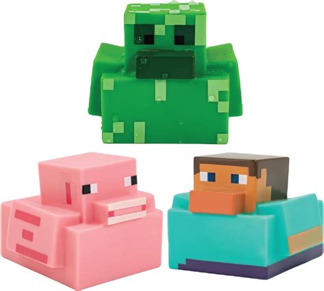 Minecraft Rubber Duckies - Officially Licensed Minecraft Bath Ducks ...
