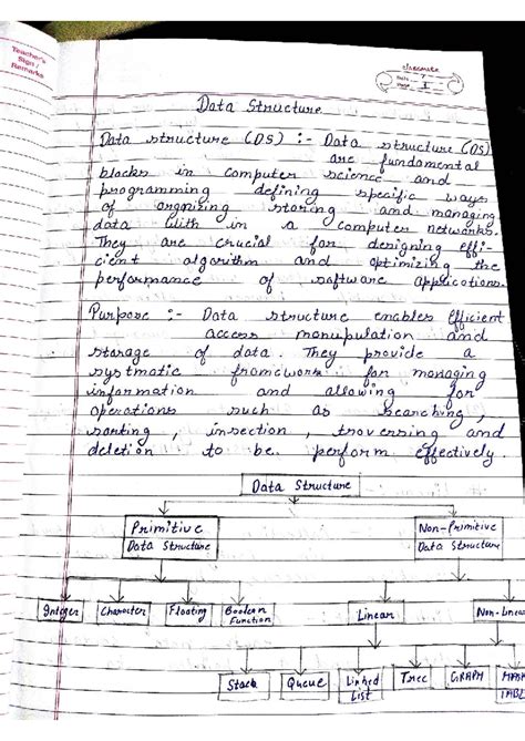 DS - Lecture Notes on Data Structures and Their Types - Studocu