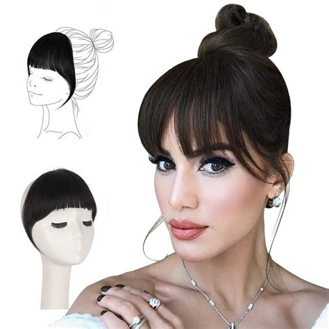 Prime Clip In Front Bang Hair Fringe Extension Wig For Women And Girls ...