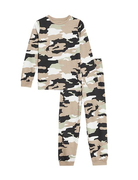 Buy Pure Cotton Camouflage Pyjamas (7-14 Yrs) at Marks & Spencer