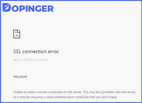 Image result for How to Solve SSL Connection Error