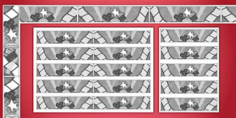 Old Hollywood Themed Display Borders - Twinkl