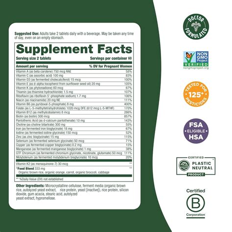 MegaFood Baby & Me 2 Prenatal Vitamin and Minerals Review - Vitamin ...