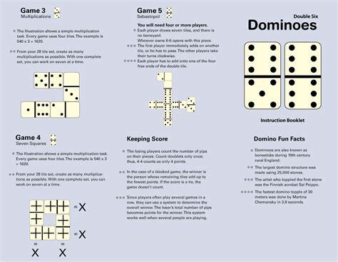 Printable Dominoes Rules