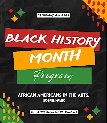 Black History Program, Mt. Zion Church of Ontario, February 24 2024 ...